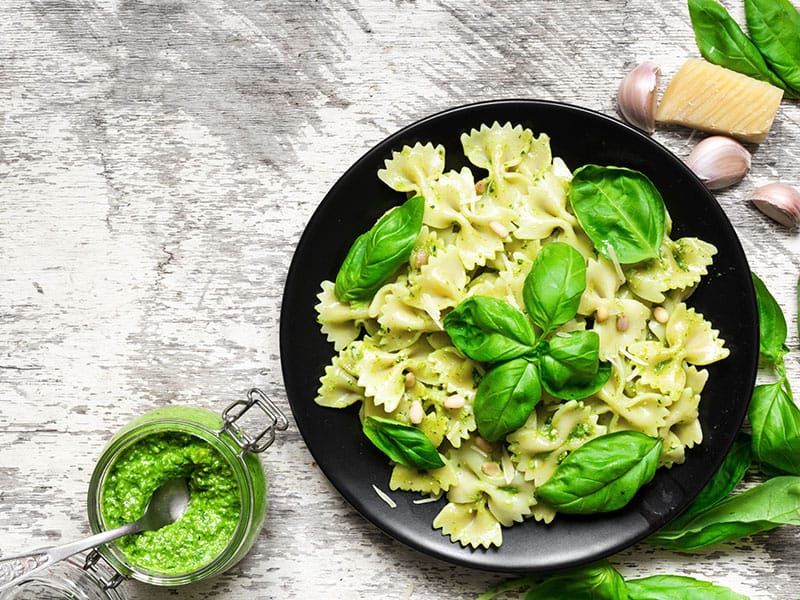 Pasta with Basil Pesto