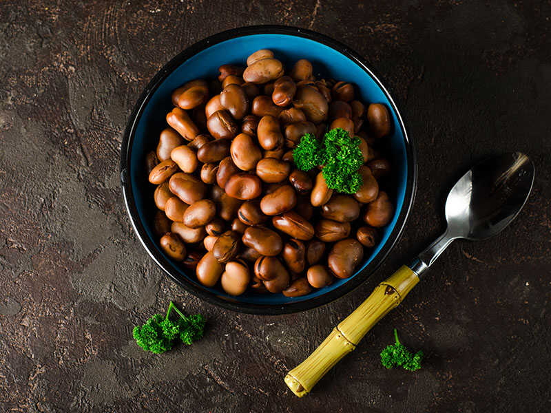 Boiled Fava Beans Bowl