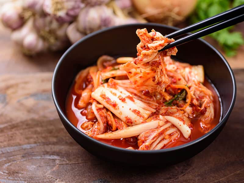 Eating Kimchi