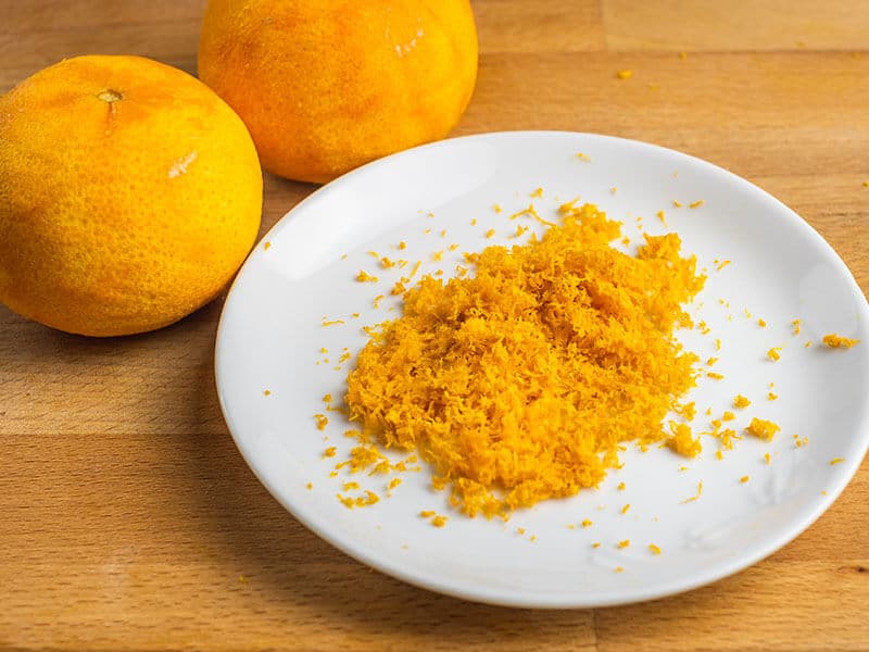 Orange Zest on White