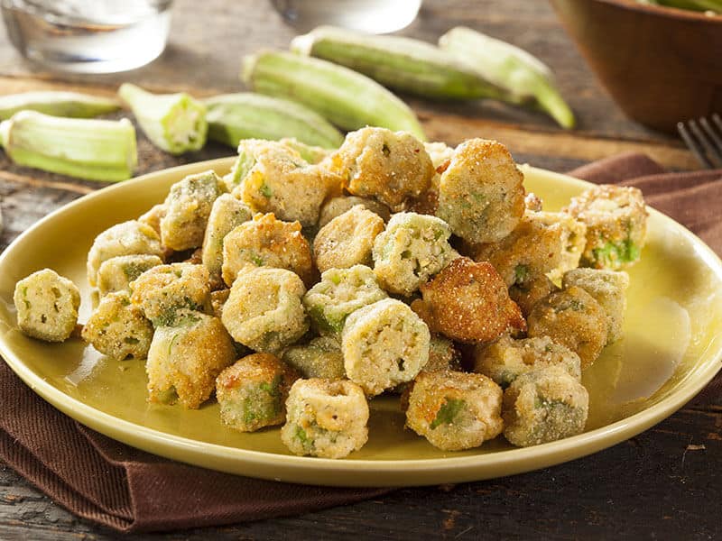 Plate Of Fried Okra