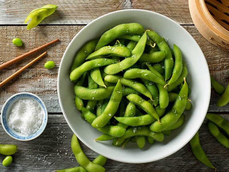 Steamed Edamame Sprinkled