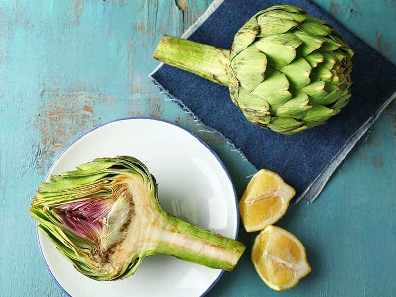 Artichokes On Plate