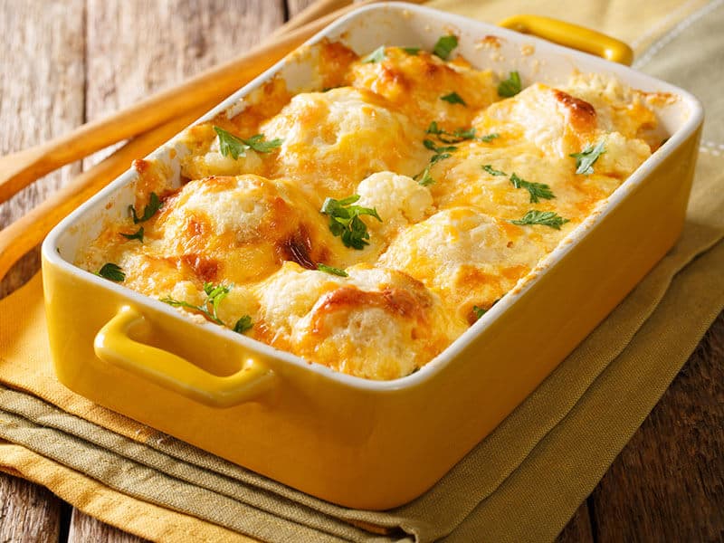 Baked Cauliflower Cheese