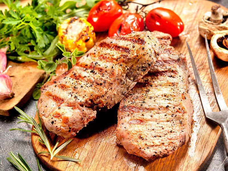 Grilled Veal Steaks