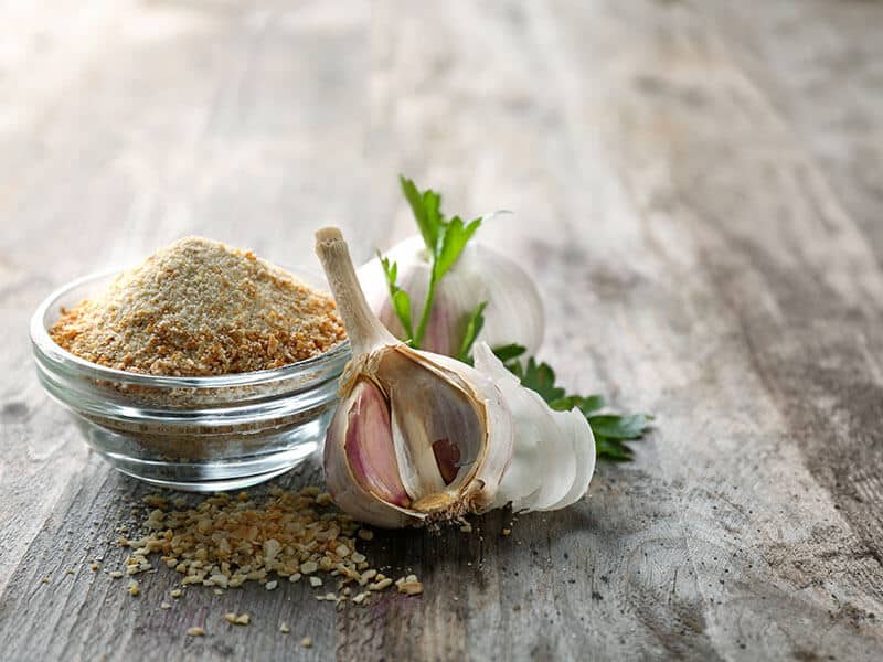 Bowl Dried Garlic