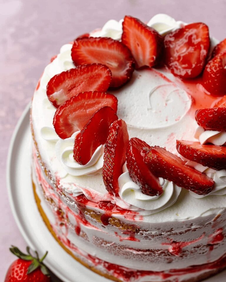 Fluffy Strawberry Shortcake Cake Recipe