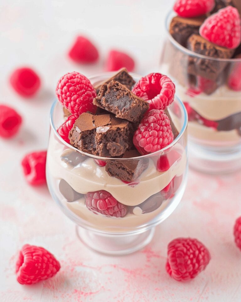Raspberry Brownie Parfaits Recipe