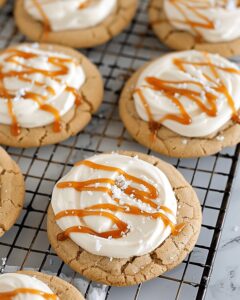 Gooey Salted Caramel Cheesecake Cookies Recipe