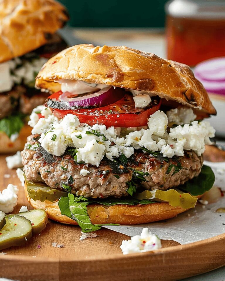 Greek Lamb Burger Recipe