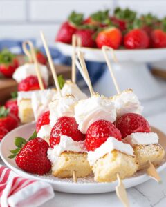 Sweet Strawberry Shortcake Kabobs Recipe