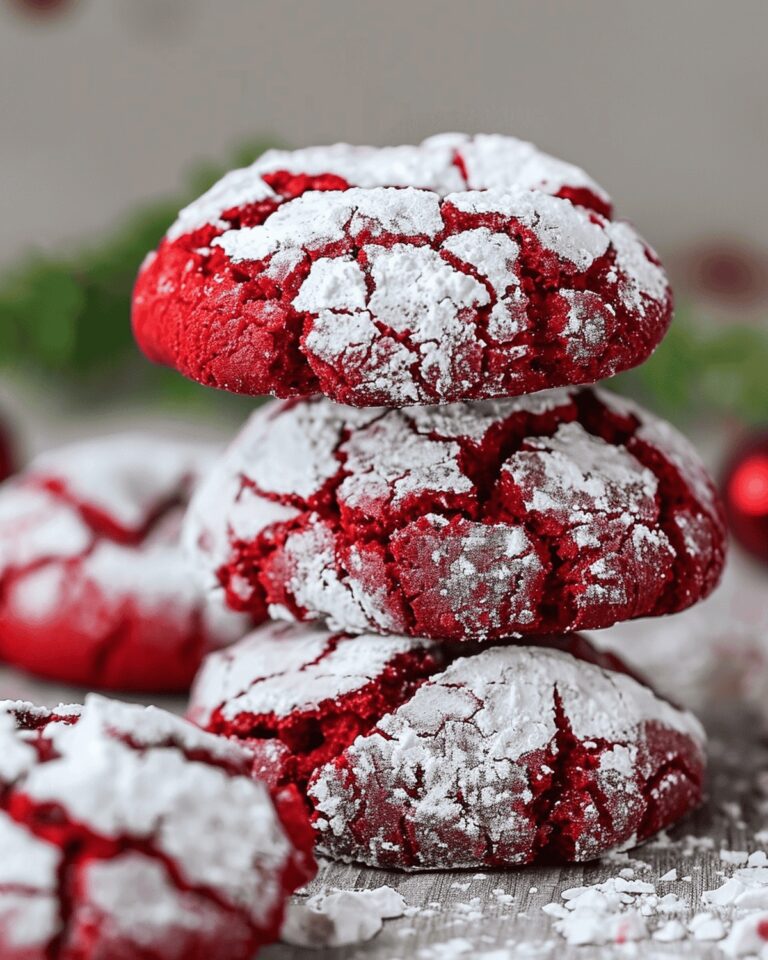 Red Velvet Crinkle Cookies Recipe