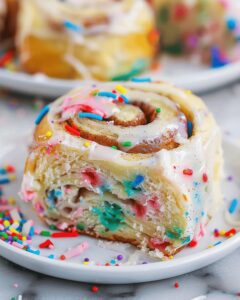Fluffy Funfetti Cinnamon Rolls Recipe