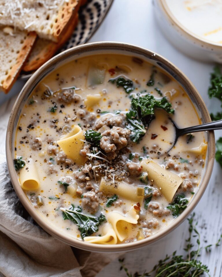 Velvety White Lasagna Soup Recipe