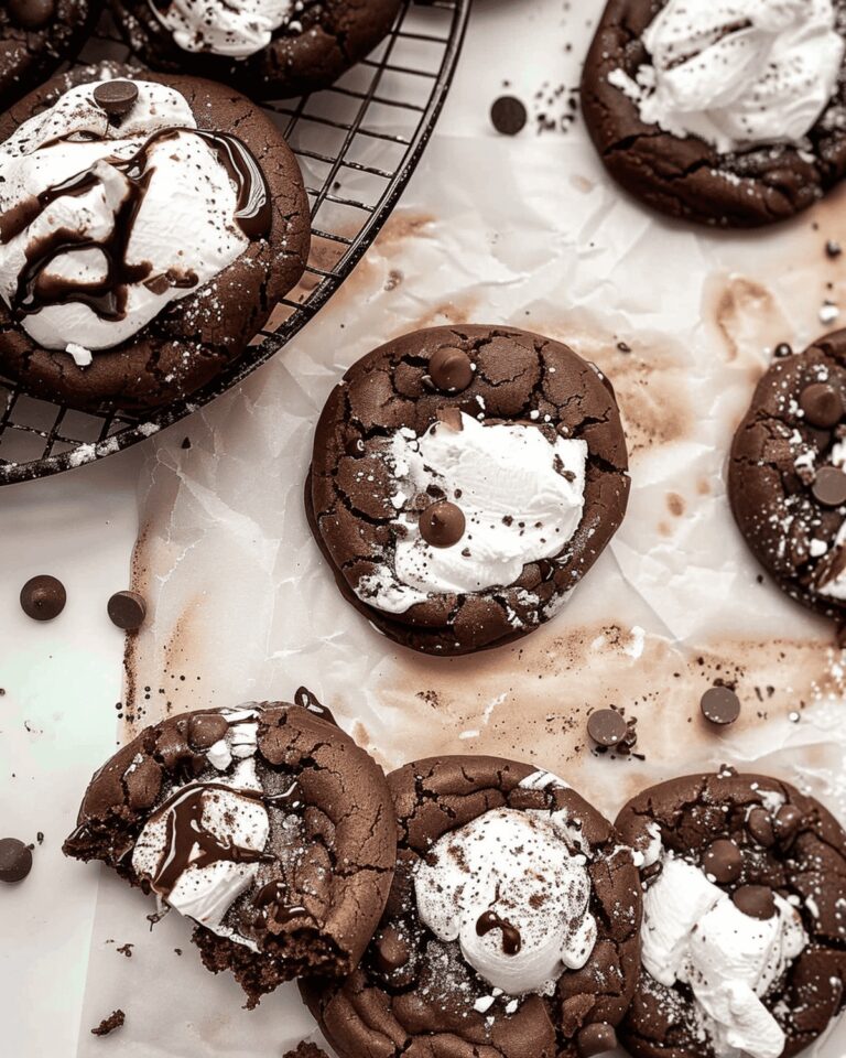 Gooey Chocolate Marshmallow Cookies Recipe