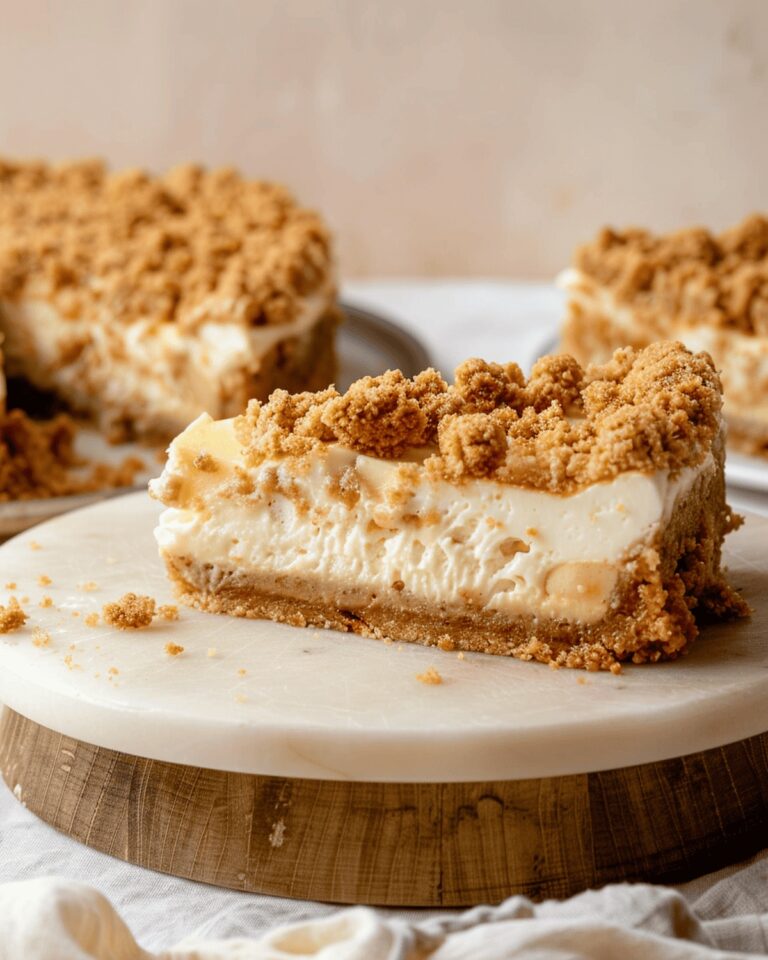 Rustic Apple Crumble Cheesecake Recipe