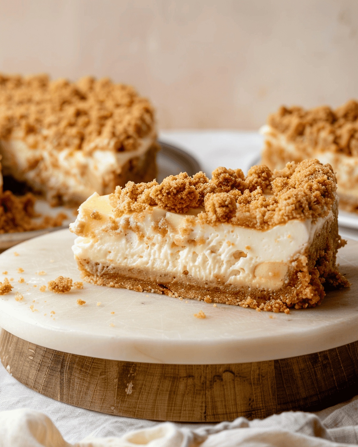 Rustic Apple Crumble Cheesecake Recipe