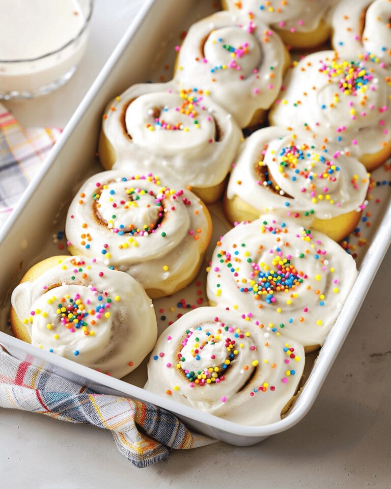 Sweet Birthday Cake Cinnamon Rolls Recipe