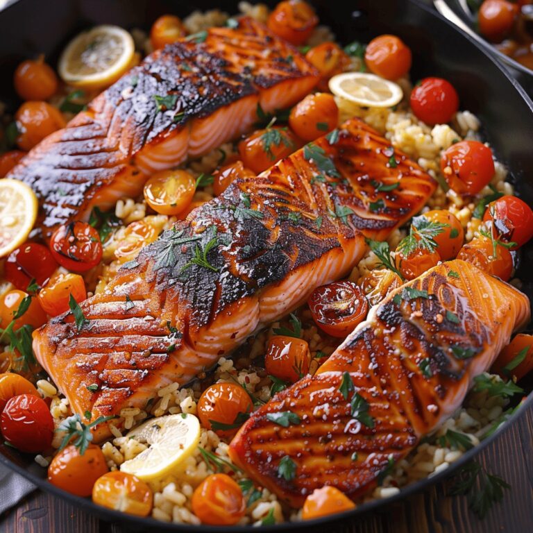 Mediterranean Salmon Skillet Recipe