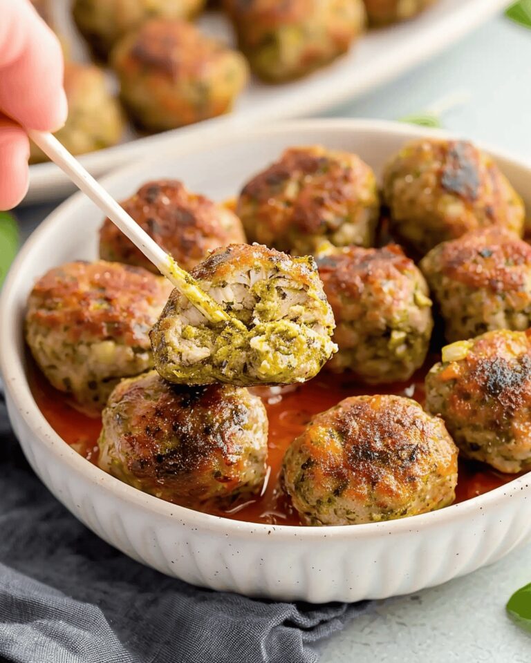 Pesto Chicken Meatballs Recipe