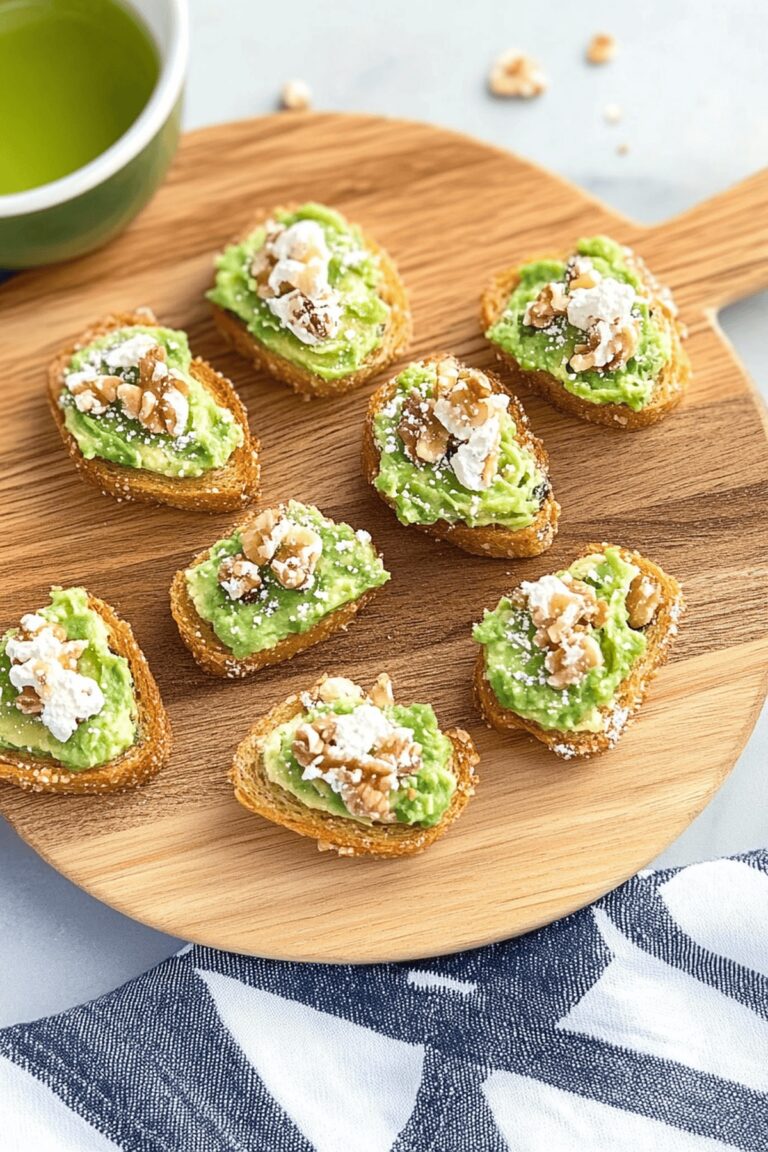 Crispy Mini Avocado Toasts Recipe
