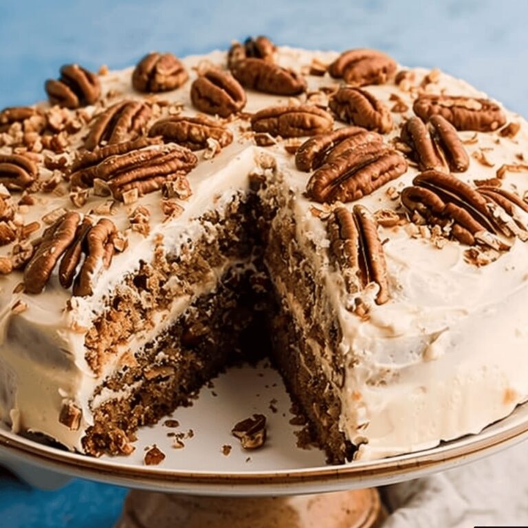 Coffee Pecan Delight Cake Recipe