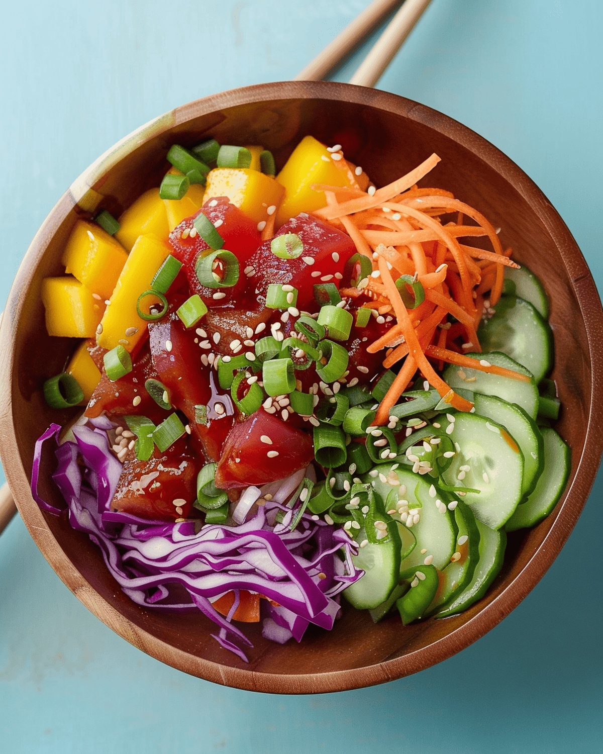 Tropical Tuna Poke Bowl Recipe
