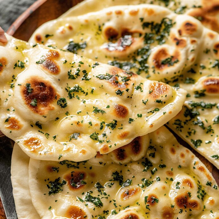 Pillowy Garlic Naan Bread Recipe