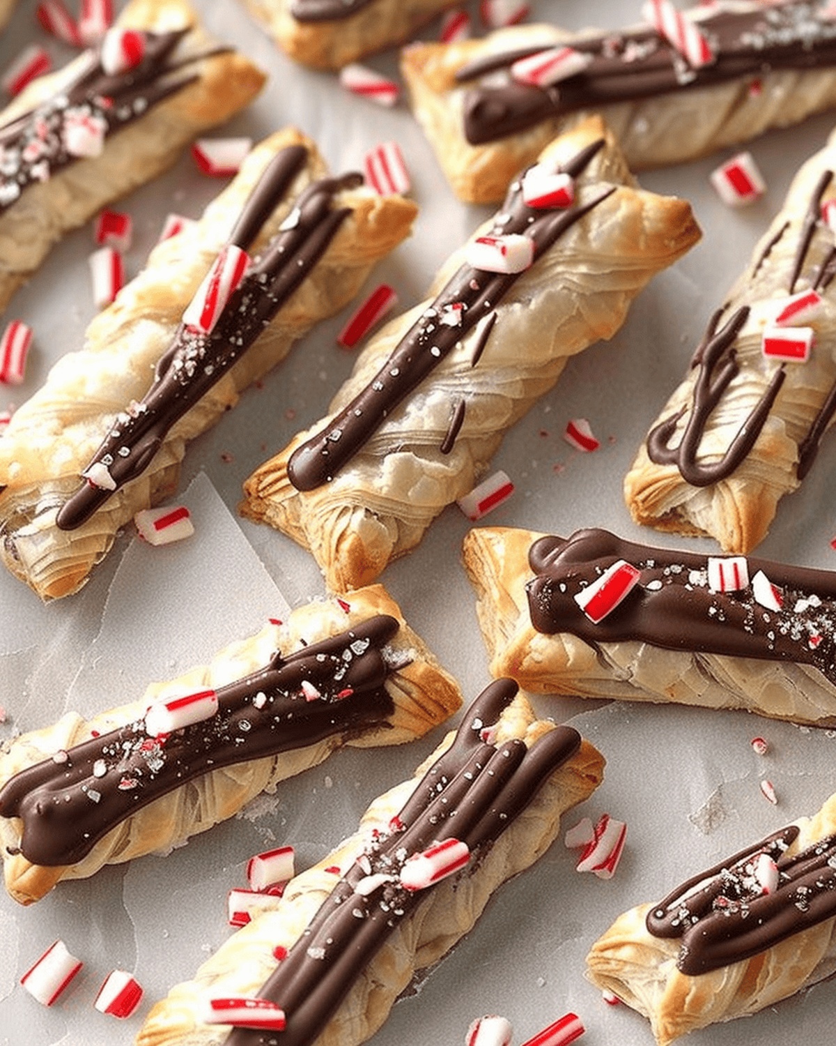 Peppermint Puff Pastry Sticks Recipe