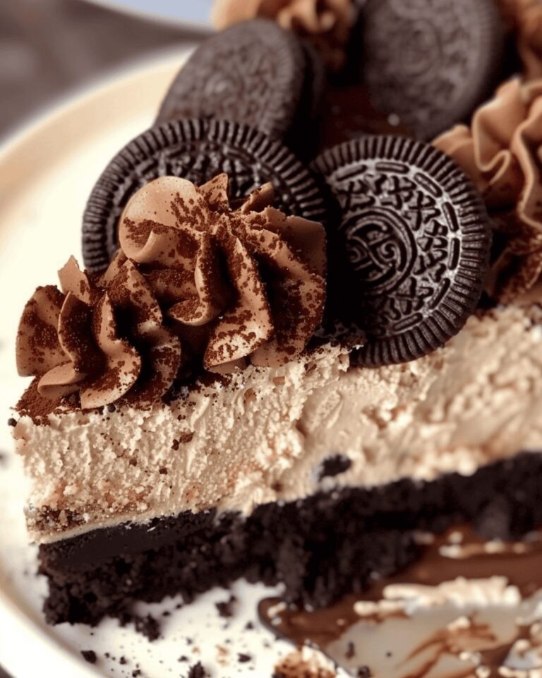 No Bake Oreo Ganache Cheesecake Recipe