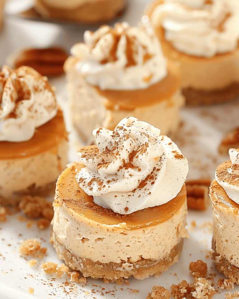 Silky Pumpkin Mini Cheesecakes Recipe