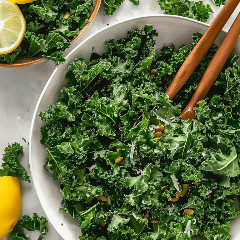 Easy Kale Salad With Lemon Dressing Recipe