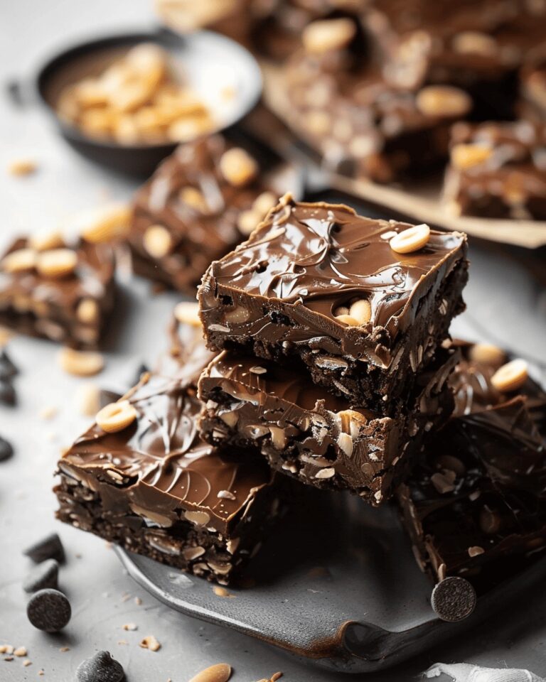 Chocolate Peanut Butter No-Bake Cookie Bars Recipe