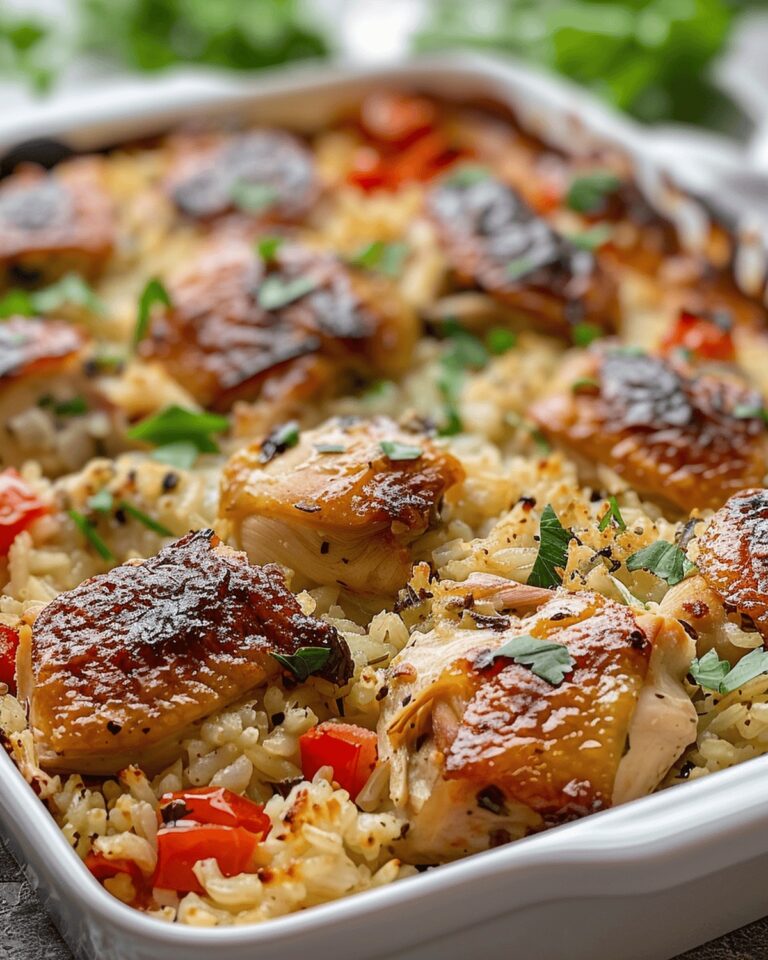 Italian Chicken Rice Casserole Recipe