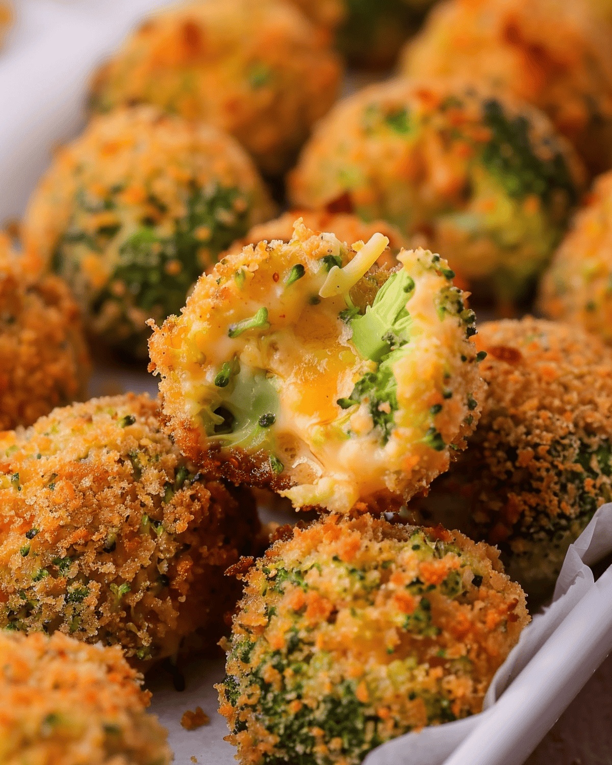 Crispy Cheesy Fried Broccoli Bites Recipe