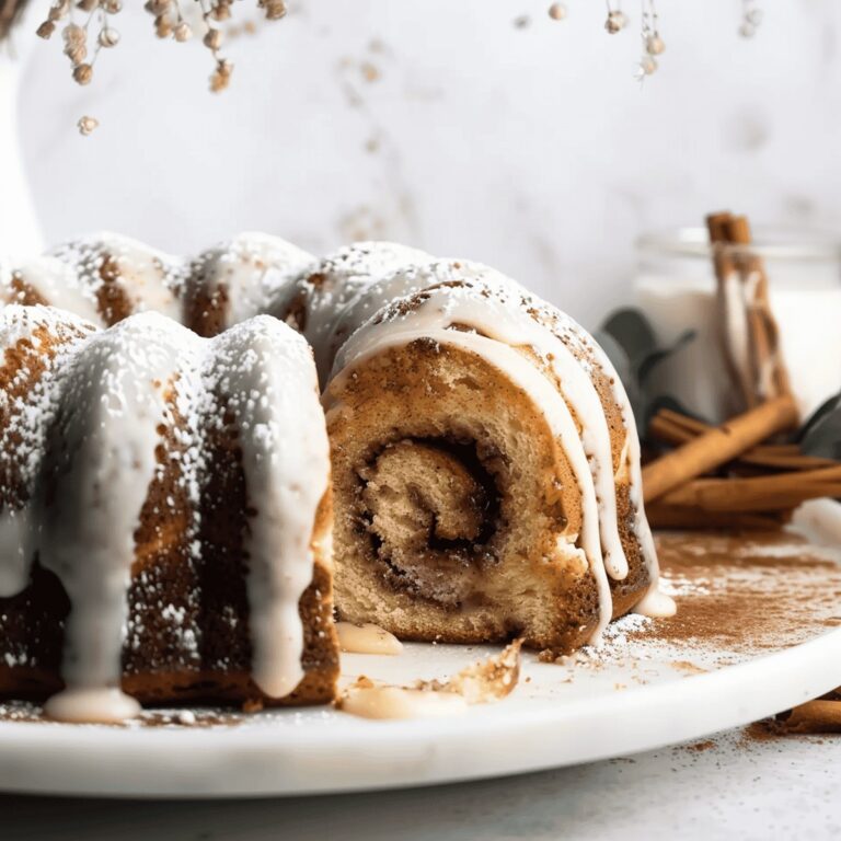 Cinnamon Roll Bundt Cake Recipe