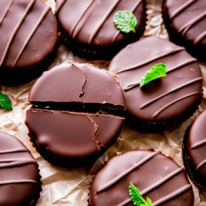 Crunchy Homemade Thin Mint Cookies Recipe
