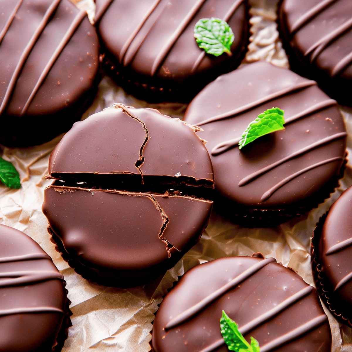 Crunchy Homemade Thin Mint Cookies Recipe