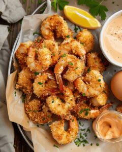 Crispy Air Fryer Fried Shrimp with Sriracha Mayo Recipe