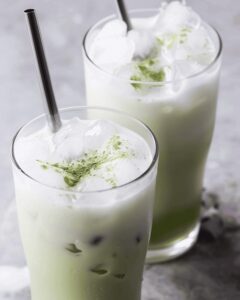 Recipe Name Sakura Iced Matcha Latte Recipe