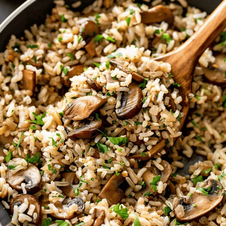 Savory Mushroom And Herb Rice Recipe