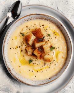 Creamy Roasted Garlic Potato Soup (Vegan) Recipe