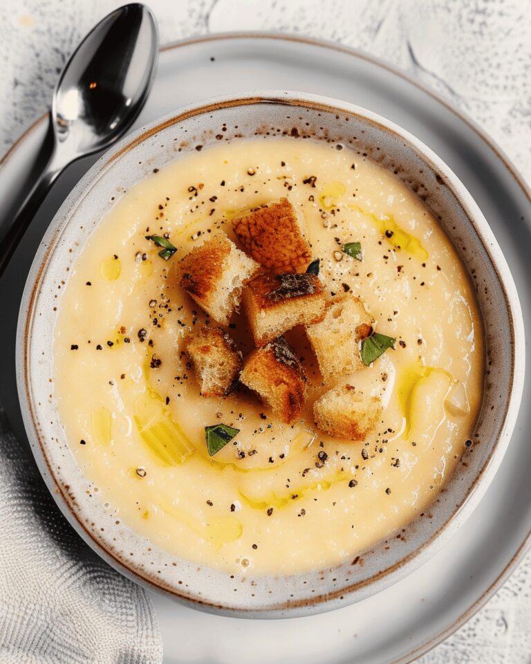 Creamy Roasted Garlic Potato Soup (Vegan) Recipe