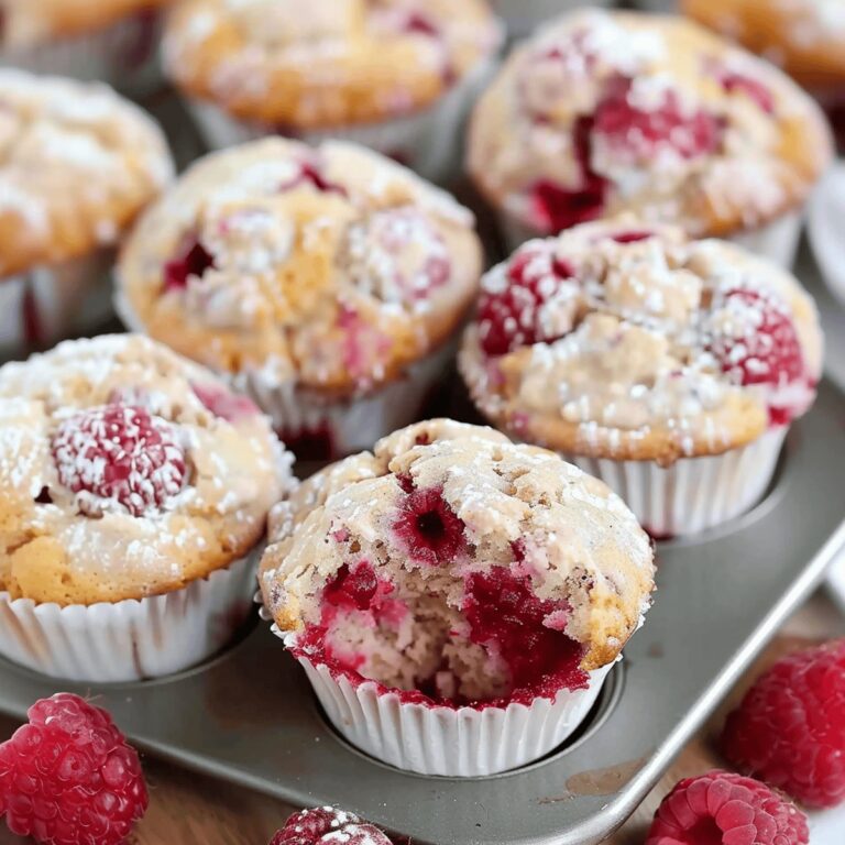 Mini Healthy Raspberry Muffins Recipe