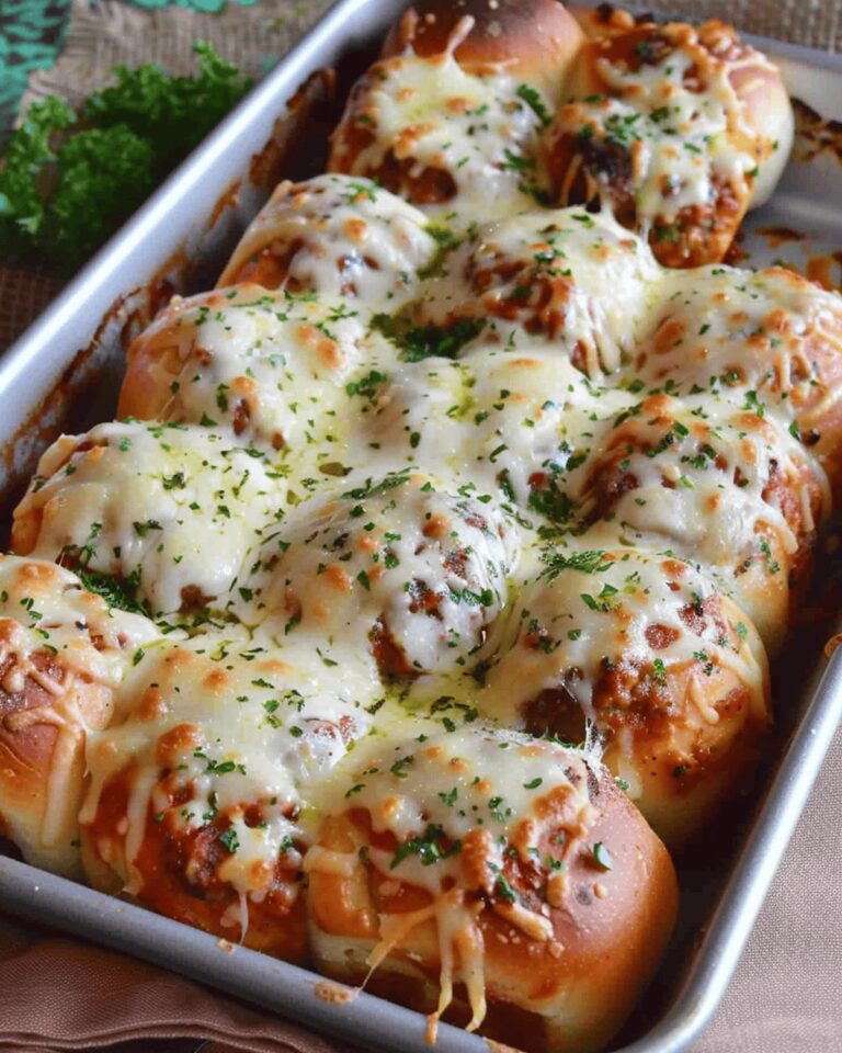 Cheesy Garlic Bread Meatball Bombs Recipe