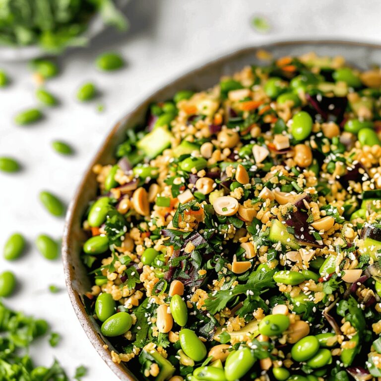 Asian Edamame Peanut Crunch Salad Recipe