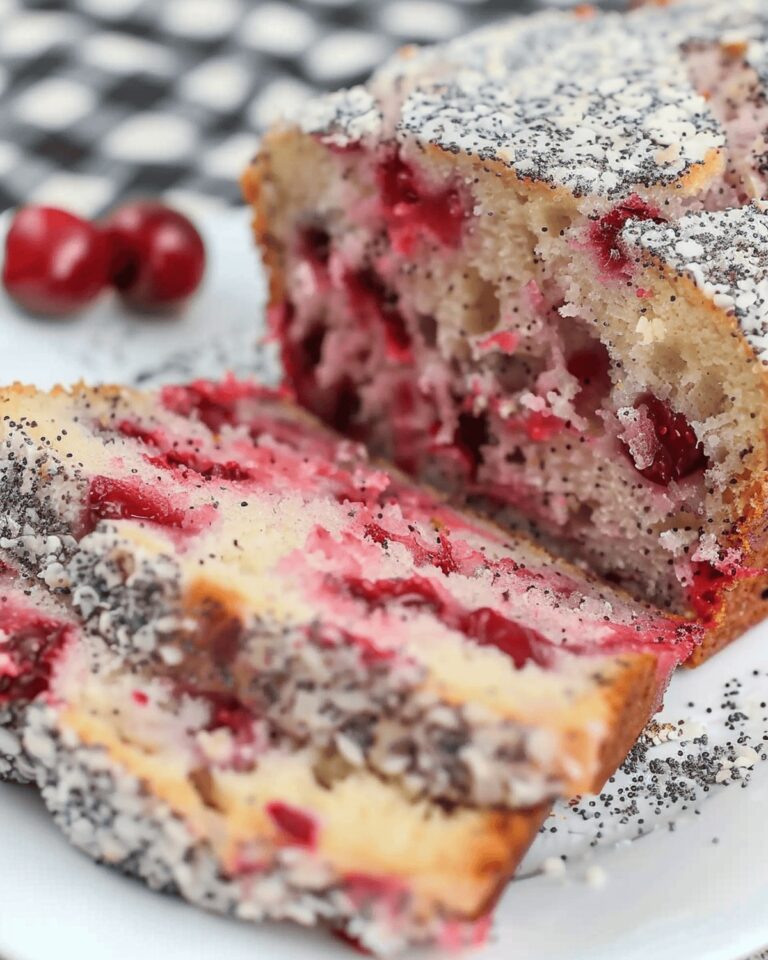 Sweet Cherry Almond Poppyseed Quick Bread Recipe