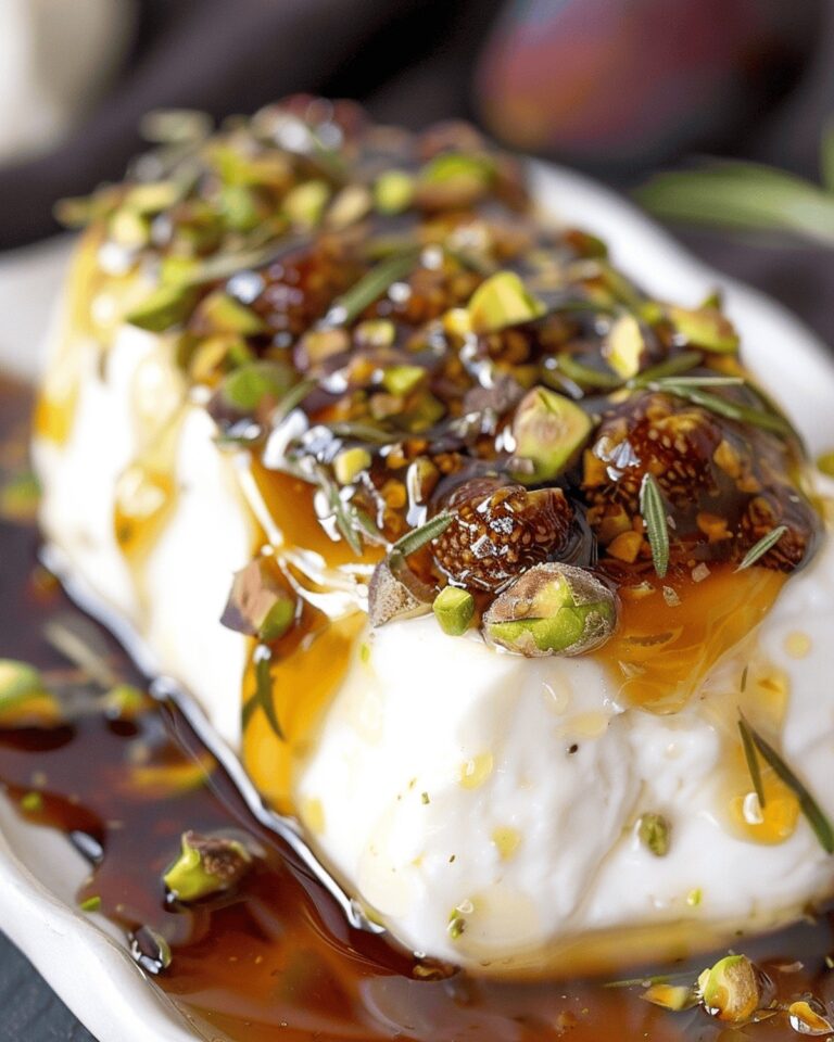 Goat Cheese Appetizer with Honey, Fig & Pistachios Recipe