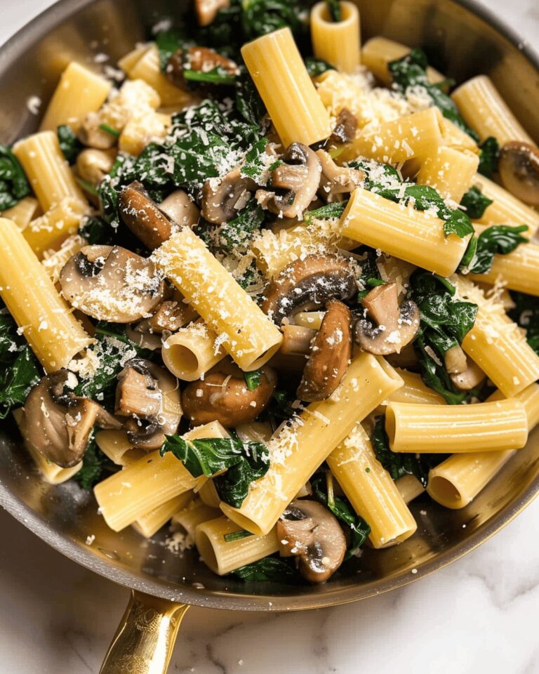 Hearty Spinach Mushroom Pasta Recipe