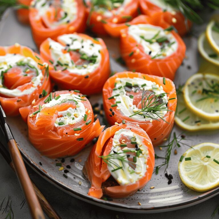 Easy Smoked Salmon Roll Ups Recipe